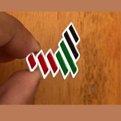 UAE National Brand Metal Badges ENDB-MT-W